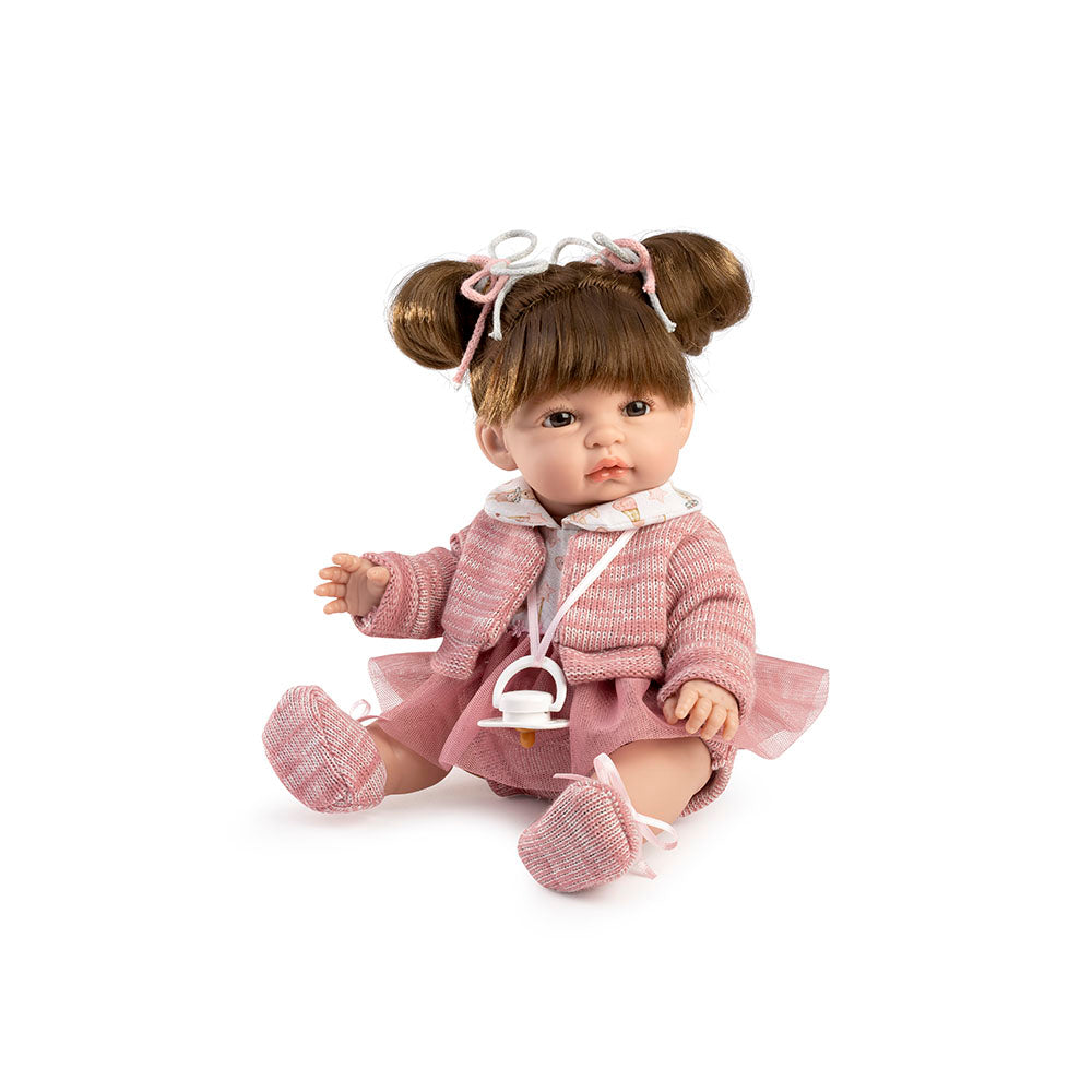 Muñeca Coral Faldita tul y chaqueta de lana