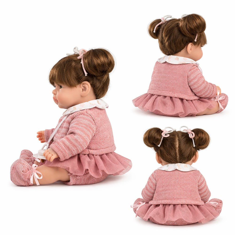 Muñeca Coral Faldita tul y chaqueta de lana