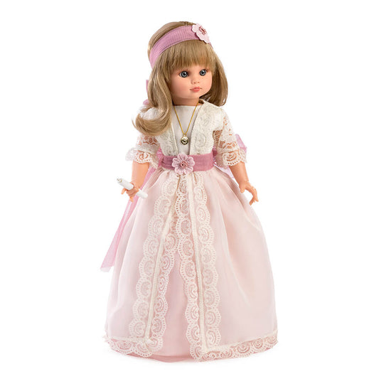 Muñeca Fany comunión lazada tul, 40 cm. Caja