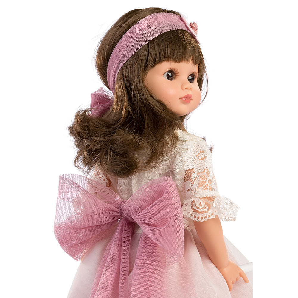 Muñeca Fany comunión lazada tul, 40 cm. Caja