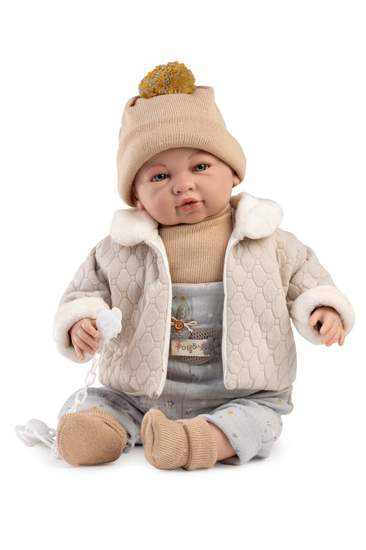 Saoro chaqueta marrón, 50 cm