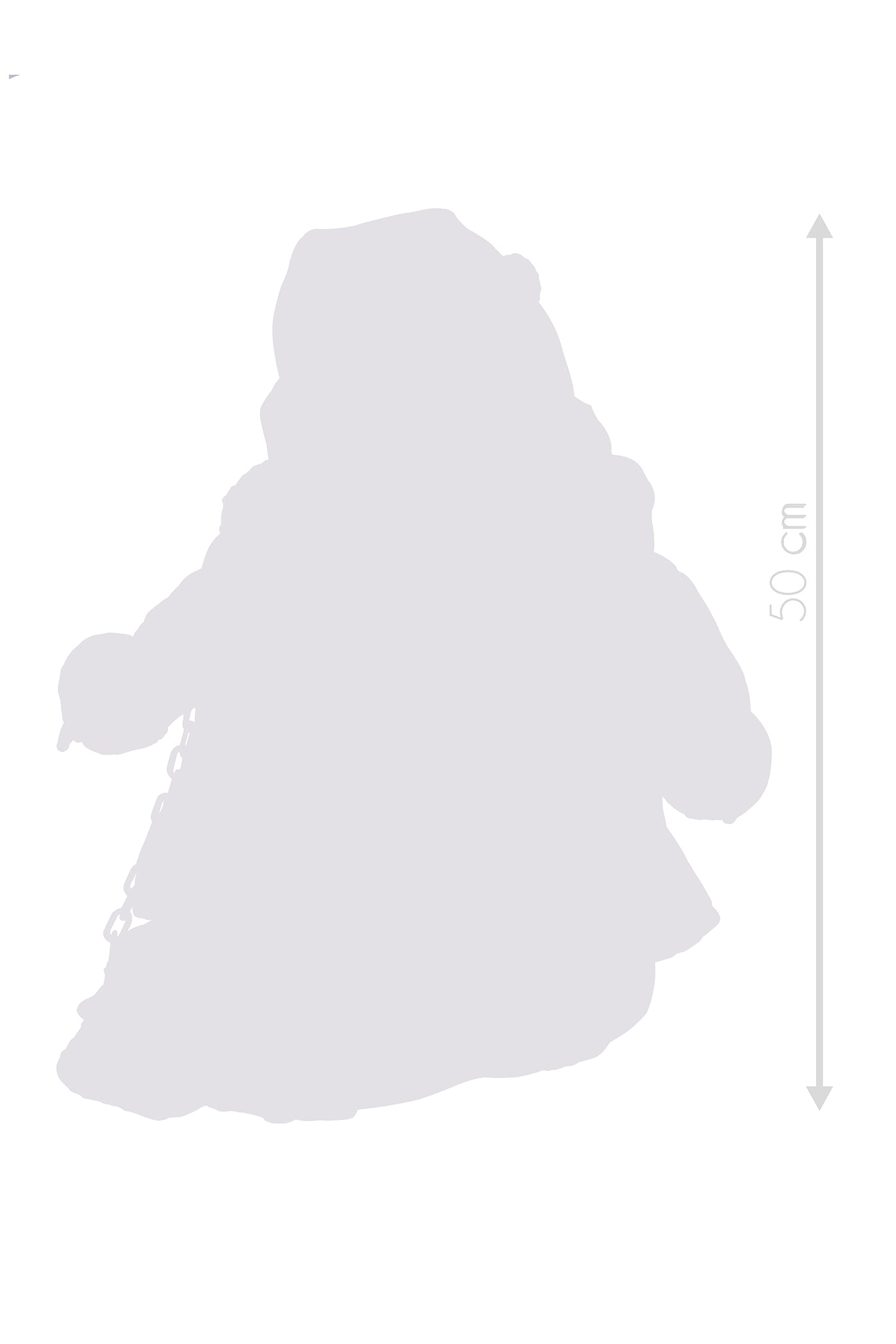 Sara mulata abrigo blanco, 50 cm