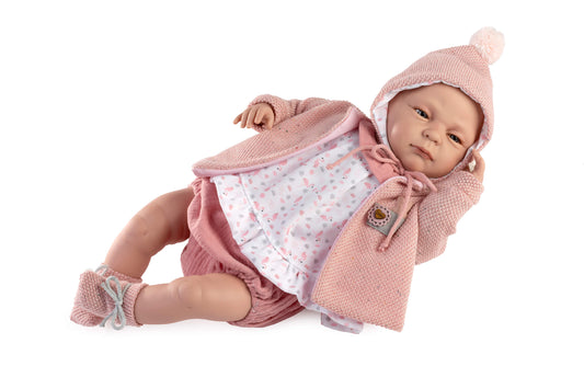 Muñeca Valeria Chaqueta y gorrito 50 cm con peso