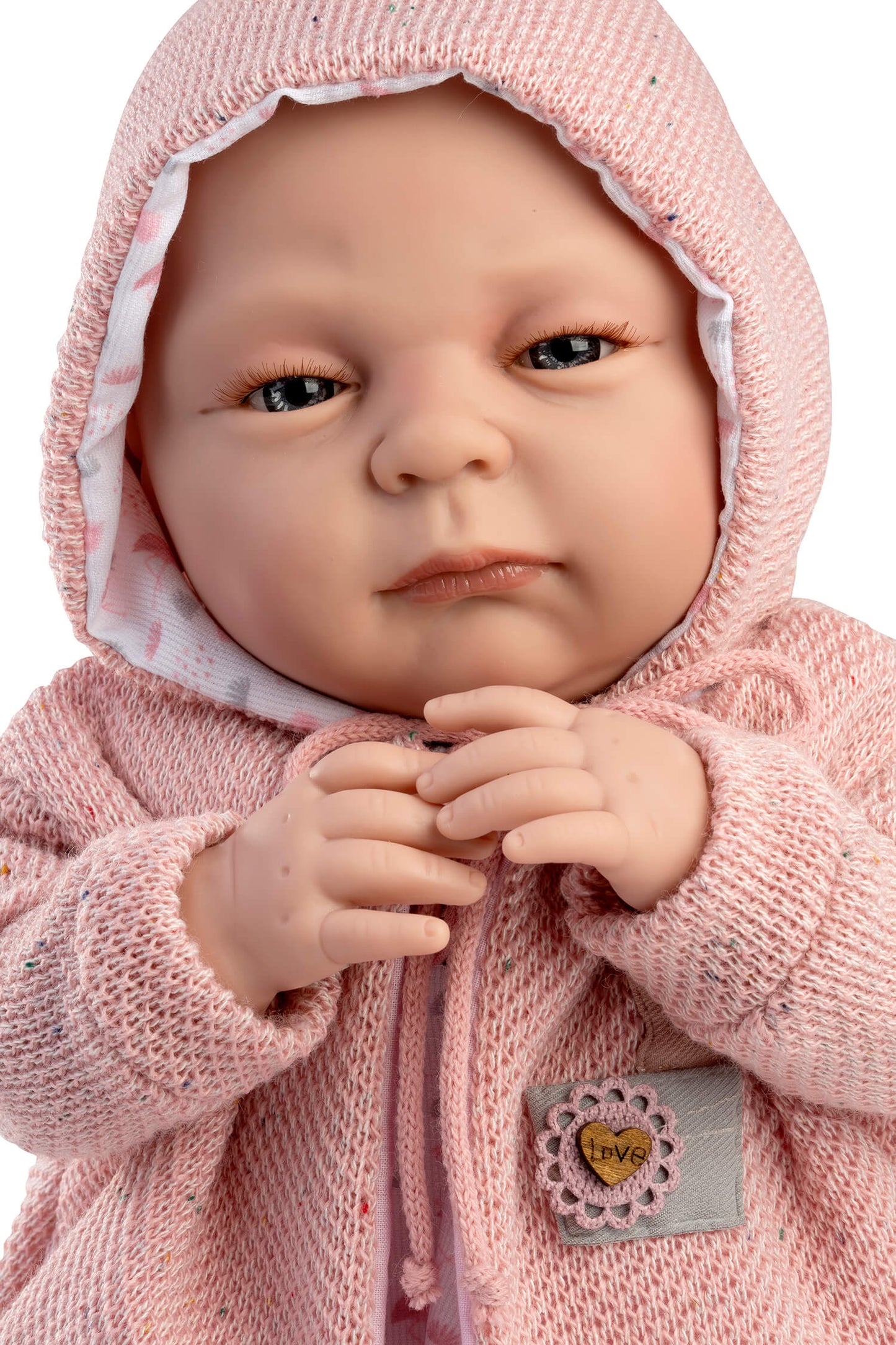 Muñeca Valeria Chaqueta y gorrito 50 cm con peso