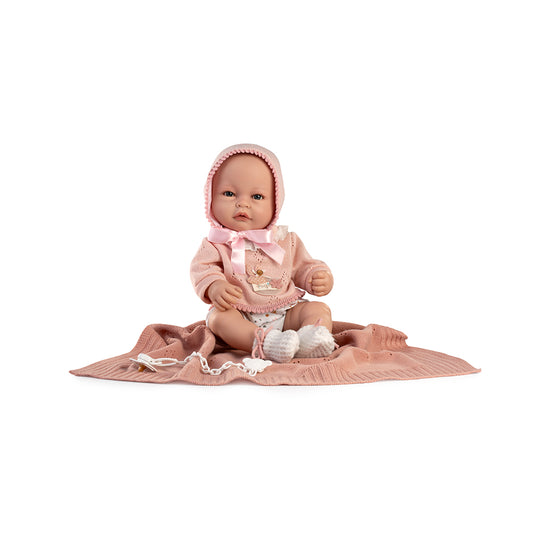 Muñeca Recién Nacida Martina 42 cm mantita maquillaje bolsa