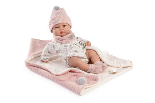 Muñeca Recién Nacida Martina 42 cm con mantita bolsa