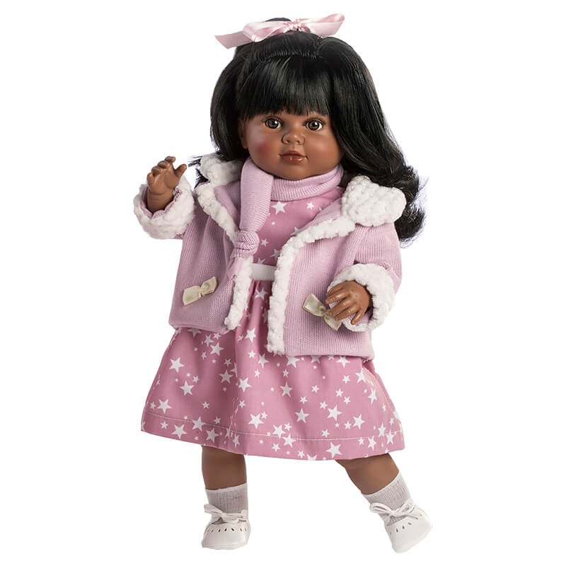 Carla Mulata vestido estrellitas, 50 cm, caja