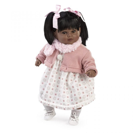 Carla Mulata vestido bufanda rosa, 50 cm, caja