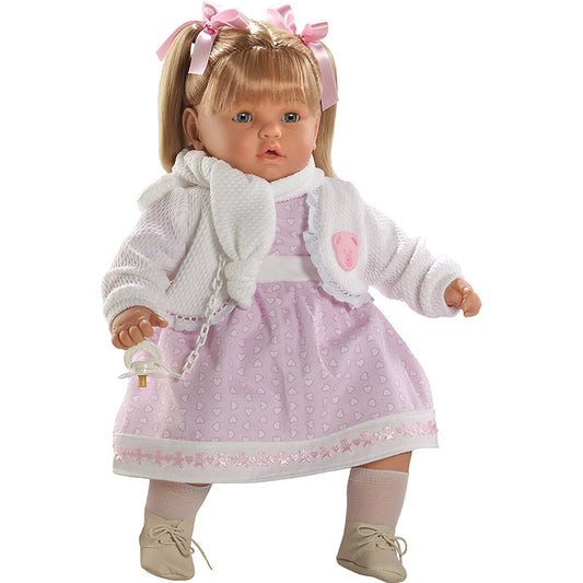Baby dulzona llorona chaqueta y bufanda 62 cm, bolsa