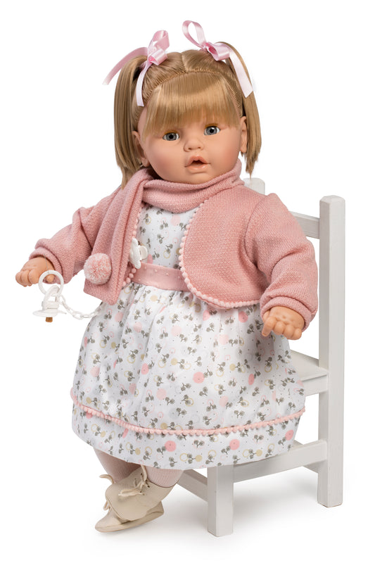 Baby dulzona llorona chaqueta y bufanda 62 cm, bolsa