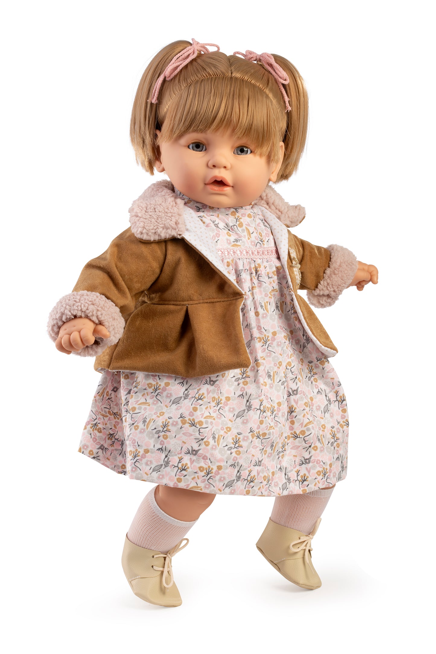 Baby dulzona llorona chaqueta marrón 62 cm, bolsa
