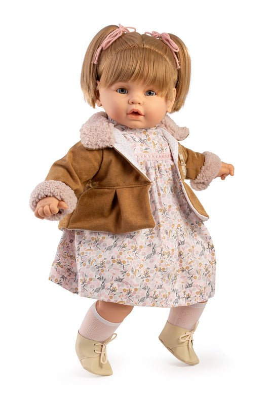 Baby dulzona llorona chaqueta marrón 62 cm, bolsa