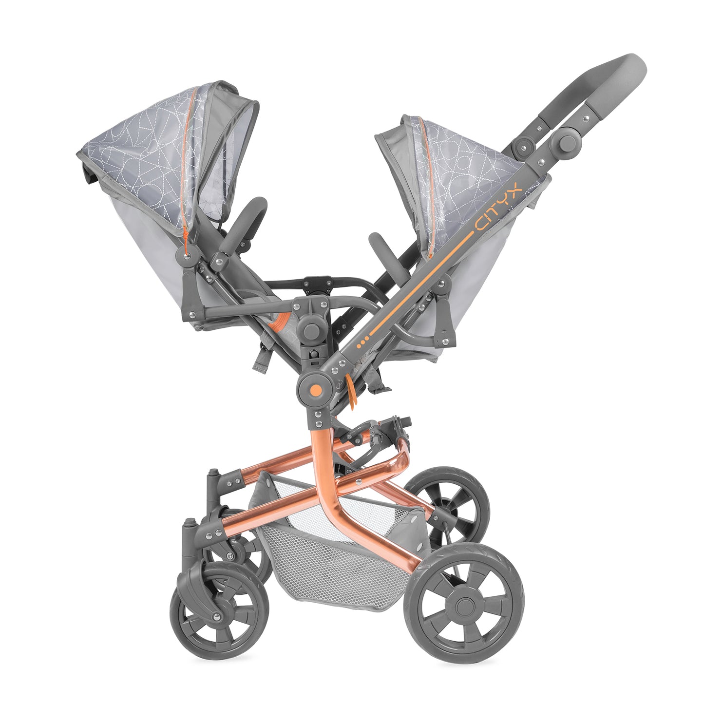 Silla gemelar plegable -NOVEDAD - multiposicion para muñecas de hasta 52 cm