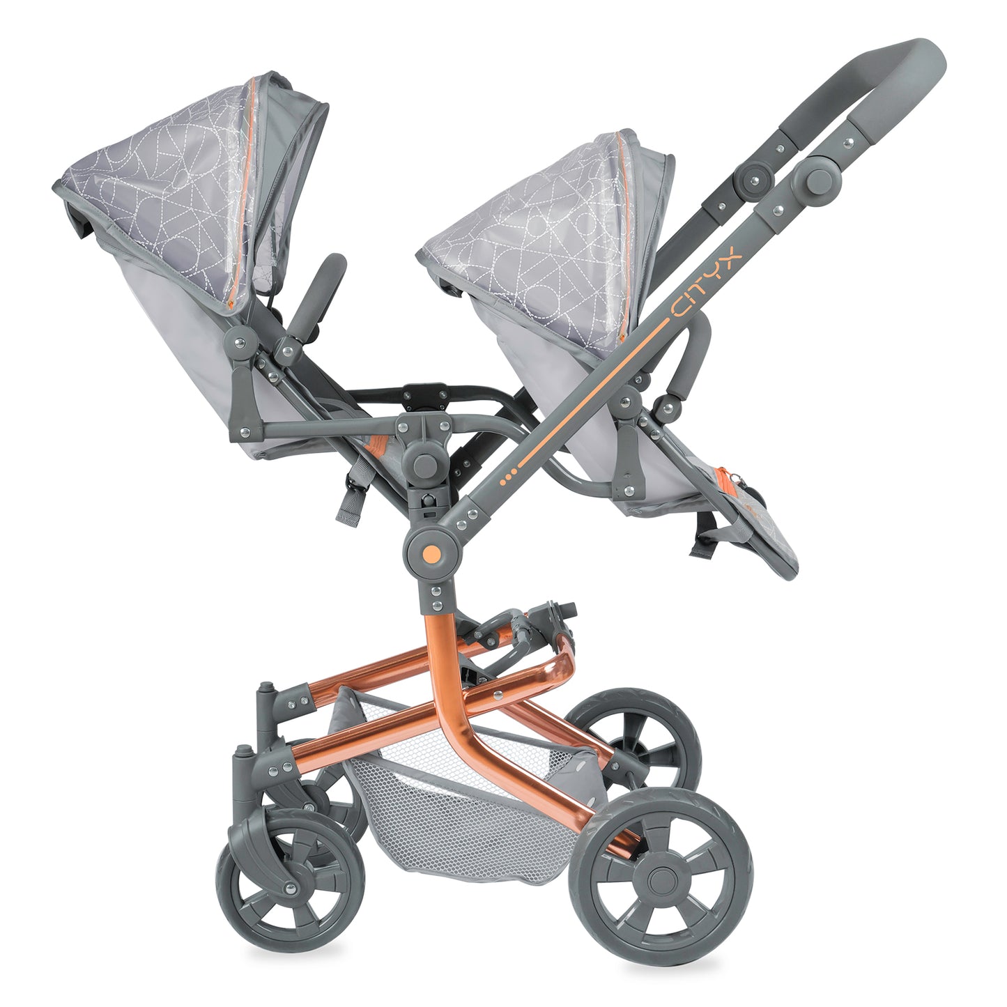 Silla gemelar plegable -NOVEDAD - multiposicion para muñecas de hasta 52 cm