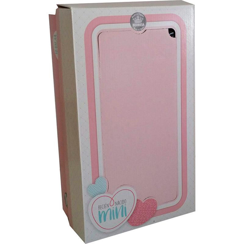 Mini Recién nacido mantita rosa 27 cm, caja